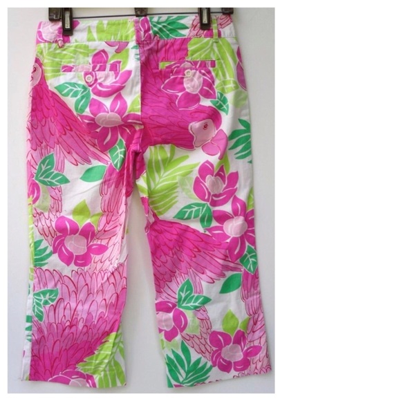 LILLY PULITZER Port of Caw  ankle prep crop Pants 2 preppy white label 🌴 - Picture 2 of 4